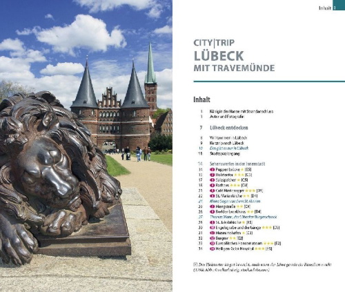 Buchcover und Innenansicht für das Buch: Reise Know-How CityTrip Lübeck mit Travemünde