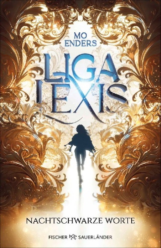 Buchcover und Innenansicht für das Buch: Liga Lexis - Nachtschwarze Worte