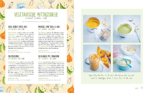 Buchcover und Innenansicht für das Buch: Das große GU Kochbuch für Babys & Kleinkinder