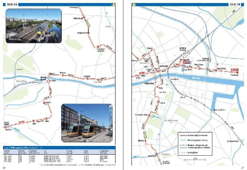 Buchcover und Innenansicht für das Buch: Tram Atlas Westeuropa/Western Europe