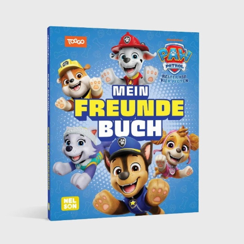 Buchcover und Innenansicht für das Buch: PAW Patrol Mitmachbuch: Mein Freundebuch