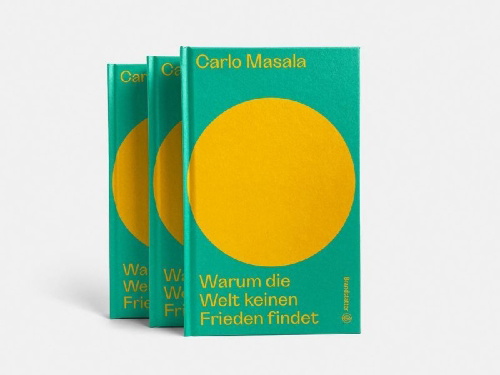 Buchcover und Innenansicht für das Buch: Warum die Welt keinen Frieden findet
