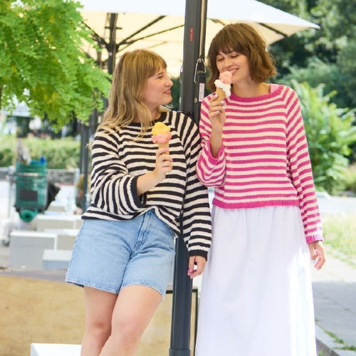 Buchcover und Innenansicht für das Buch: Happy Knits