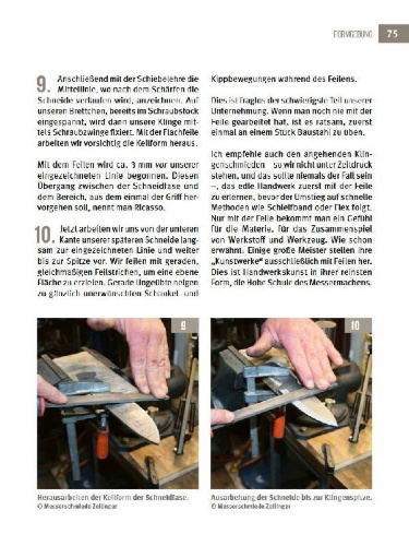 Buchcover und Innenansicht für das Buch: Messer selbst schmieden