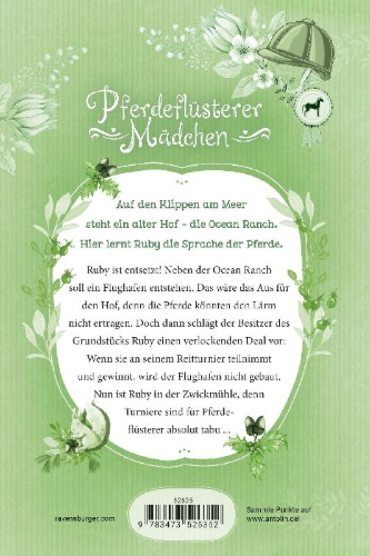 Buchcover und Innenansicht für das Buch: Pferdeflüsterer-Mädchen, Band 3 - Das verbotene Turnier