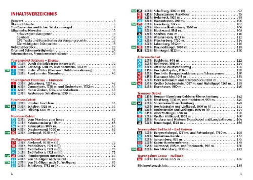 Buchcover und Innenansicht für das Buch: ROTHER Wanderführer Salzkammergut West: von Salzburg bis Bad Ischl