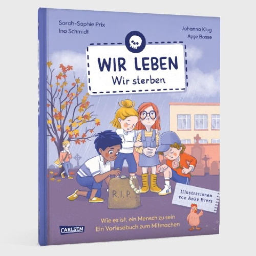 Buchcover und Innenansicht für das Buch: Wir leben  -  wir sterben