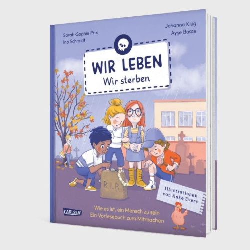 Buchcover und Innenansicht für das Buch: Wir leben  -  wir sterben