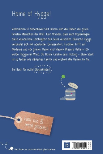 Buchcover und Innenansicht für das Buch: Glücksorte in Kopenhagen