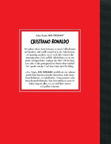 Buchcover und Innenansicht für das Buch: Little People, Big Dreams: Cristiano Ronaldo