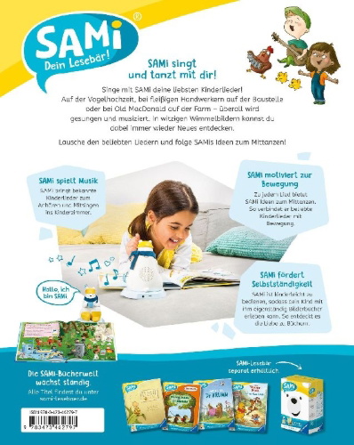 Buchcover und Innenansicht für das Buch: SAMi - Meine liebsten Kinderlieder