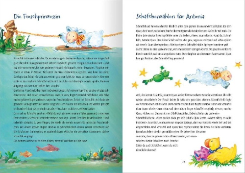 Buchcover und Innenansicht für das Buch: 222 Geschichten zur Guten Nacht