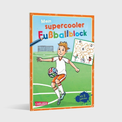 Buchcover und Innenansicht für das Buch: Mein supercooler Fußballblock