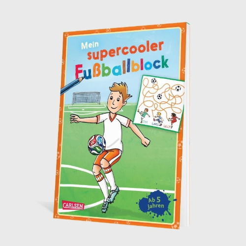 Buchcover und Innenansicht für das Buch: Mein supercooler Fußballblock