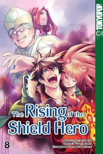 Buchcover und Innenansicht für das Buch: The Rising of the Shield Hero 08