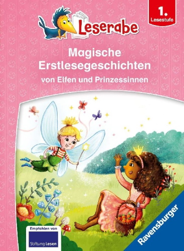 Buchcover und Innenansicht für das Buch: Leserabe Sonderausgaben - Magische Erstlesegeschichten von Elfen und Prinzessinnen
