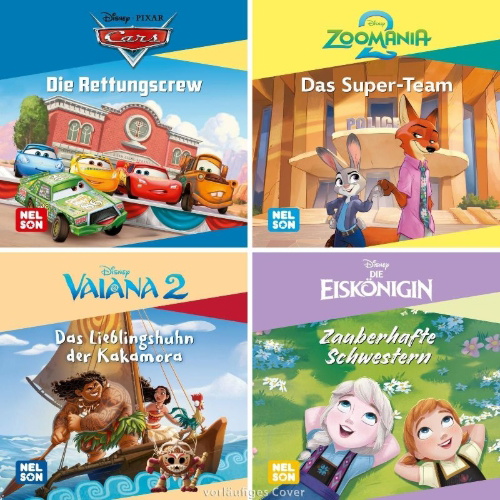 Buchcover und Innenansicht für das Buch: 4er-Set Maxi-Mini 62: Disney