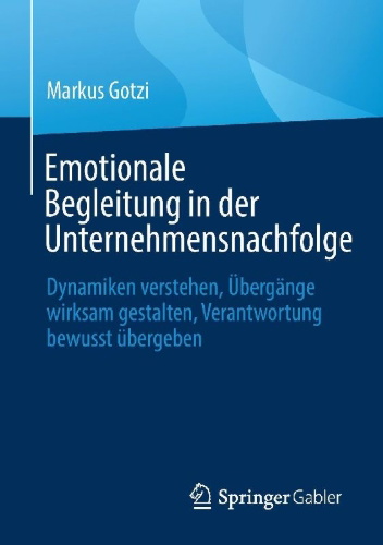 Buchcover und Innenansicht für das Buch: Emotionale Begleitung in der Unternehmensnachfolge