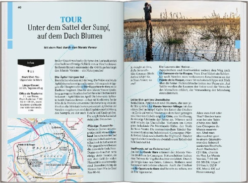 Buchcover und Innenansicht für das Buch: DUMONT Reise-Taschenbuch Reiseführer Normandie