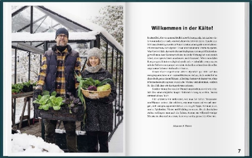 Buchcover und Innenansicht für das Buch: Mit Kaltanbau zu grünen Wundern