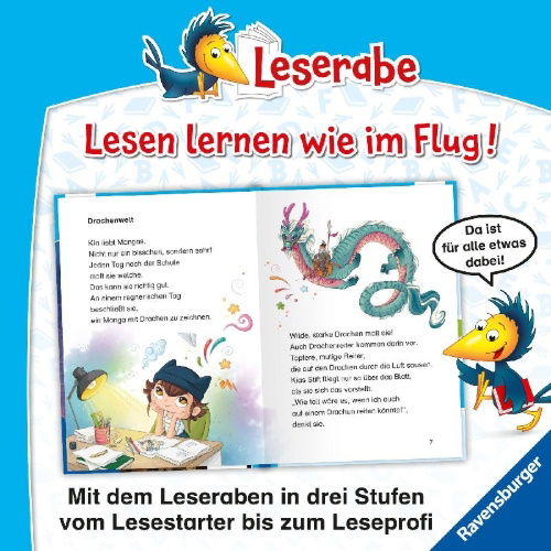 Buchcover und Innenansicht für das Buch: Leserabe 2. Lesestufe - Kia und der Manga-Drache