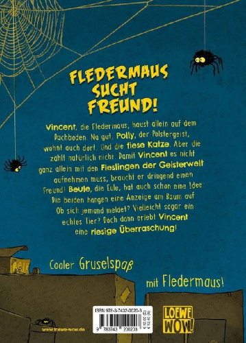 Buchcover und Innenansicht für das Buch: Vincent flattert ins Abenteuer (Band 1)