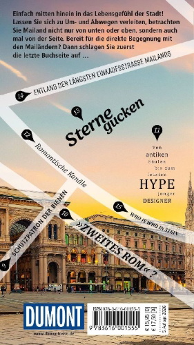 Buchcover und Innenansicht für das Buch: DUMONT direkt Reiseführer Mailand