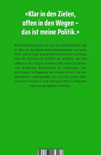 Buchcover und Innenansicht für das Buch: Winfried Kretschmann