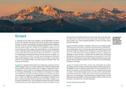 Buchcover und Innenansicht für das Buch: Leichte 4000er Alpen