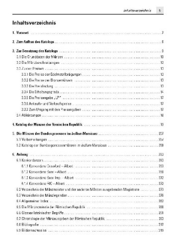 Buchcover und Innenansicht für das Buch: Die Münzen der Römischen Republik