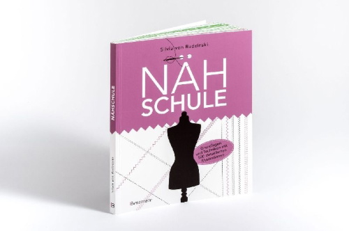 Buchcover und Innenansicht für das Buch: Nähschule - Grundlagen und Techniken mit 500 detaillierten Illustrationen