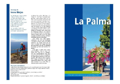 Buchcover und Innenansicht für das Buch: MICHAEL MÜLLER Reiseführer La Palma