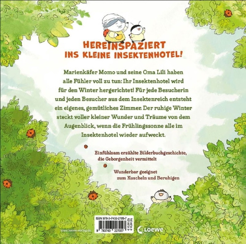 Buchcover und Innenansicht für das Buch: Insect Hotel