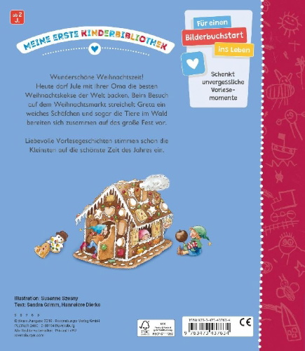 Buchcover und Innenansicht für das Buch: Meine ersten Weihnachts-Geschichten