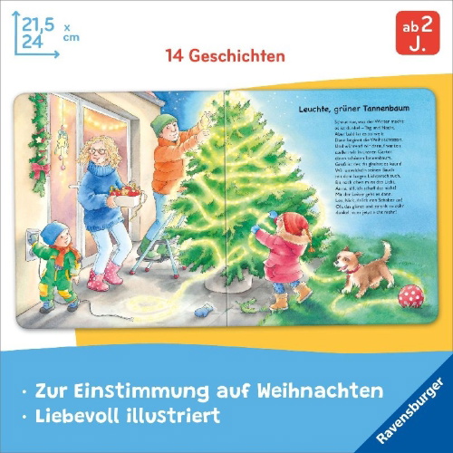 Buchcover und Innenansicht für das Buch: Meine ersten Weihnachts-Geschichten
