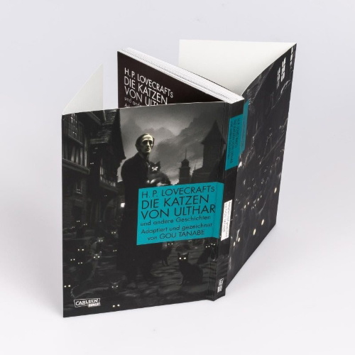 Buchcover und Innenansicht für das Buch: ULTHAR NO NEKO LOVECRAFT KESSAKUSHU