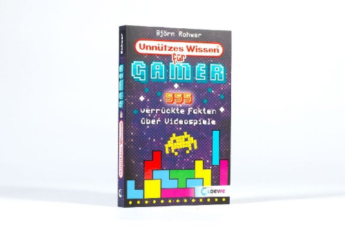 Buchcover und Innenansicht für das Buch: Unnützes Wissen für Gamer
