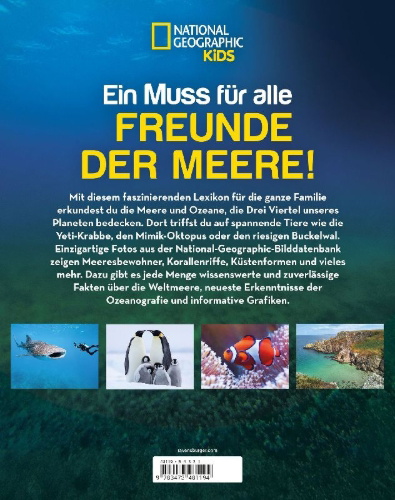 Buchcover und Innenansicht für das Buch: National Geographic Kids - Lexikon der Meere