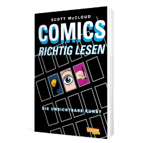 Buchcover und Innenansicht für das Buch: Comics richtig lesen