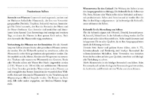 Buchcover und Innenansicht für das Buch: Das große kleine Buch: Heilsalben aus Wald und Wiese