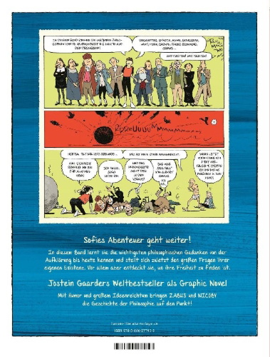 Buchcover und Innenansicht für das Buch: Le monde de Sophie II. La philo, de Descartes à nos jours