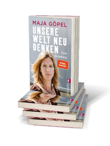Buchcover und Innenansicht für das Buch: Unsere Welt neu denken