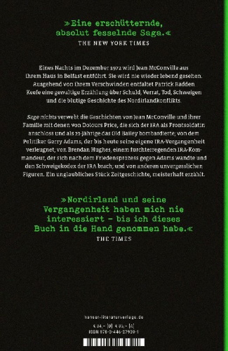 Buchcover und Innenansicht für das Buch: Say Nothing: A True Story Of Murder and Memory In Northern Ireland