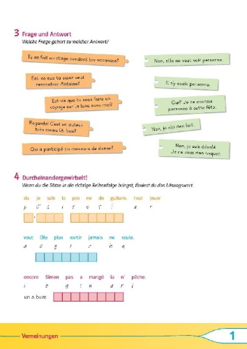 Buchcover und Innenansicht für das Buch: Découvertes 3 Bayern (ab 2017) Übungsblock zum Schulbuch, 3. Lernjahr