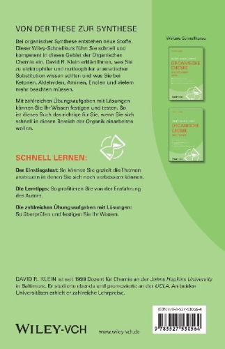 Buchcover und Innenansicht für das Buch: Wiley-Schnellkurs Organische Chemie III Synthese