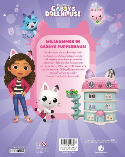 Buchcover und Innenansicht für das Buch: Welcome to Gabby's Dollhouse (With Headband)