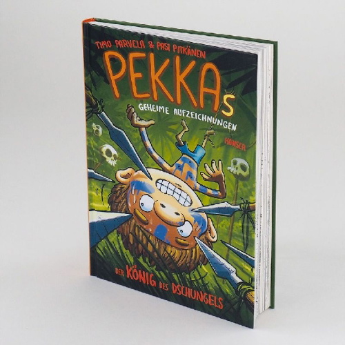 Buchcover und Innenansicht für das Buch: Pate, viidakon kuningas