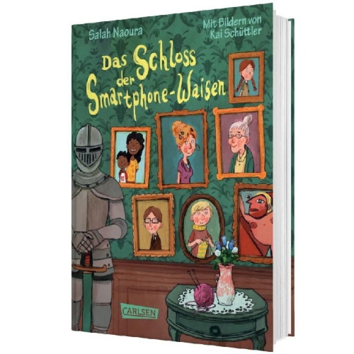 Buchcover und Innenansicht für das Buch: Die Smartphone-Waisen 1: Das Schloss der Smartphone-Waisen