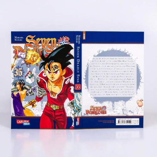 Buchcover und Innenansicht für das Buch: Nanatsu no Taizai