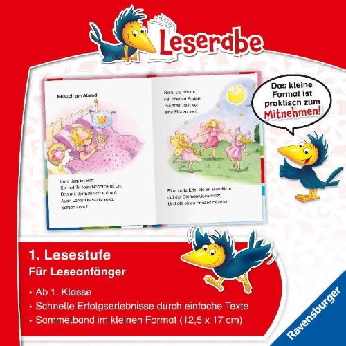 Buchcover und Innenansicht für das Buch: Leserabe Sonderausgaben - Magische Erstlesegeschichten von Elfen und Prinzessinnen
